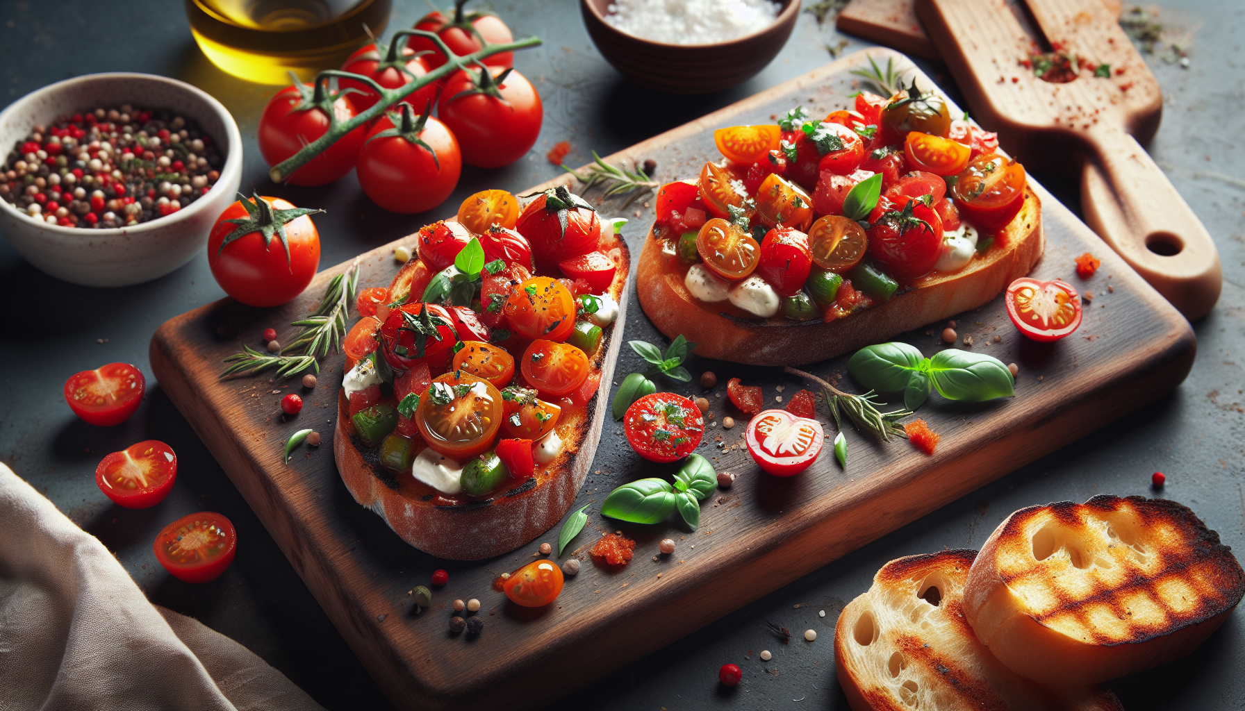 bruschetta con pomodori